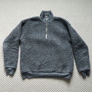 Grey Donni Sherpa Quarter Zip